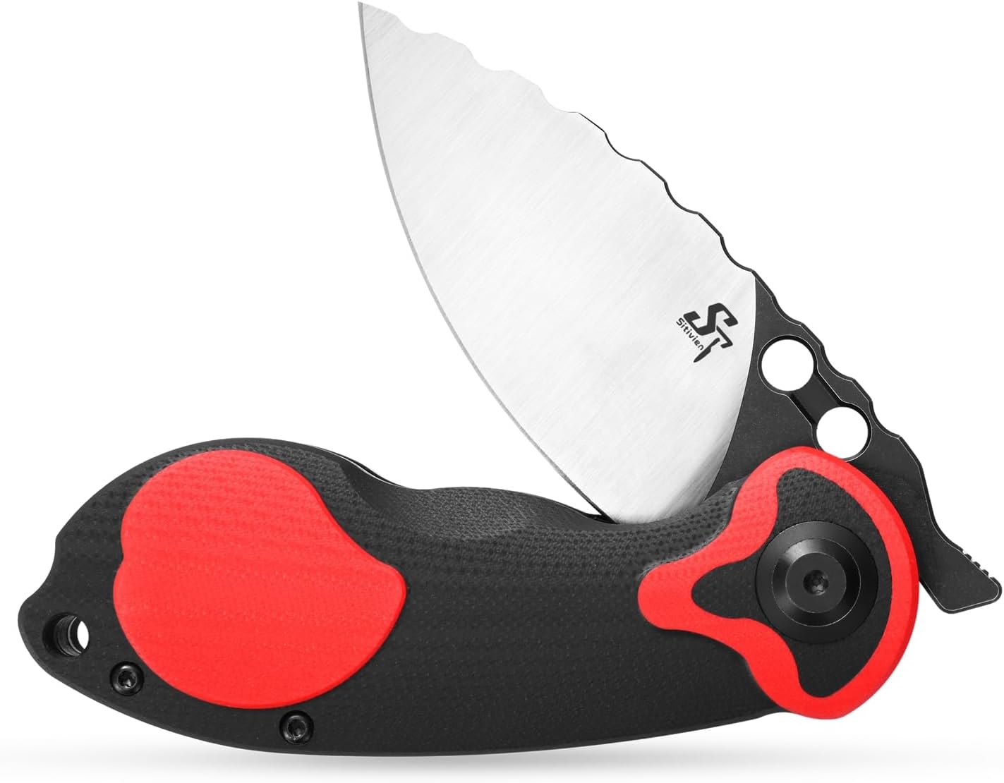 Sitivien ST161 – Cuchillo de bolsillo plegable, hoja de acero DC53 con mango G10, cuchillo de herramienta EDC de la serie del zodiaco chino para
