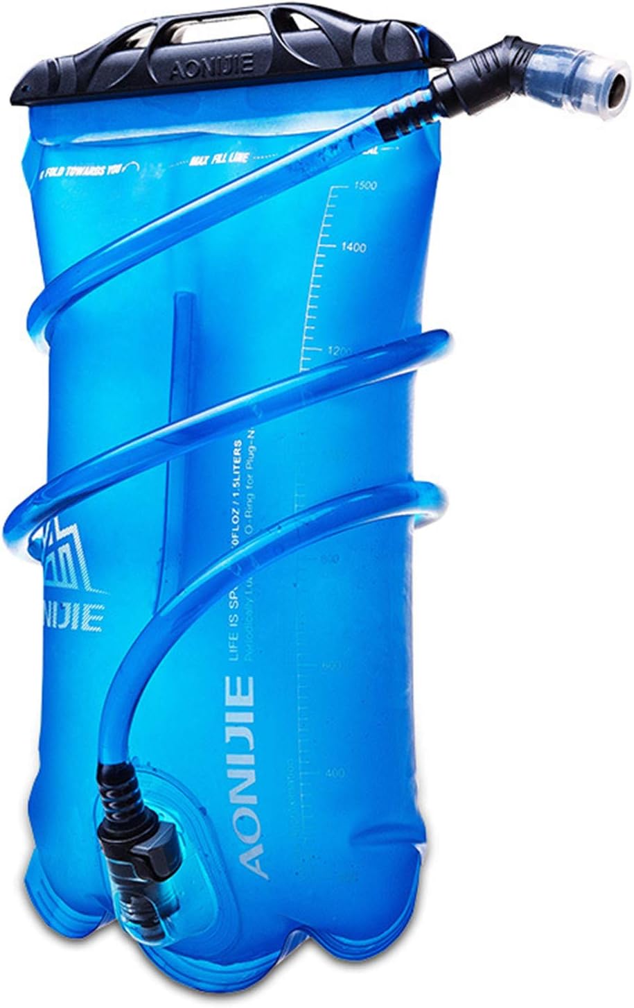 AONIJIE Bolsa de agua plegable para hidratación, bolsa de agua a prueba de fugas, depósito de agua para senderismo al aire libre, mochilero, correr,
