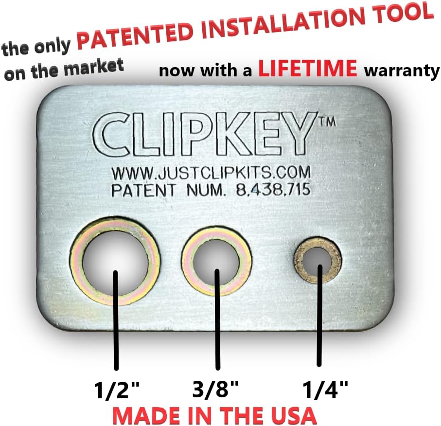 Kit de herramientas, contiene 1 alicates de anillo a presión, 1 llave de clip patentada y clips Milwaukee de 38 pulgadas – Fabricado en los Estados