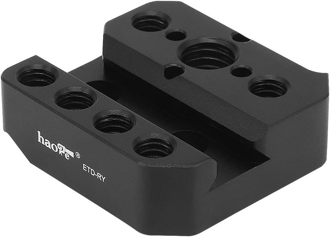 Haoge ETD-RY Adaptador de soporte de montaje para placa de montaje DJI Ronin-S Ronin-SC Ronin S SC Estabilizador de cardán incorporado 14 “38”