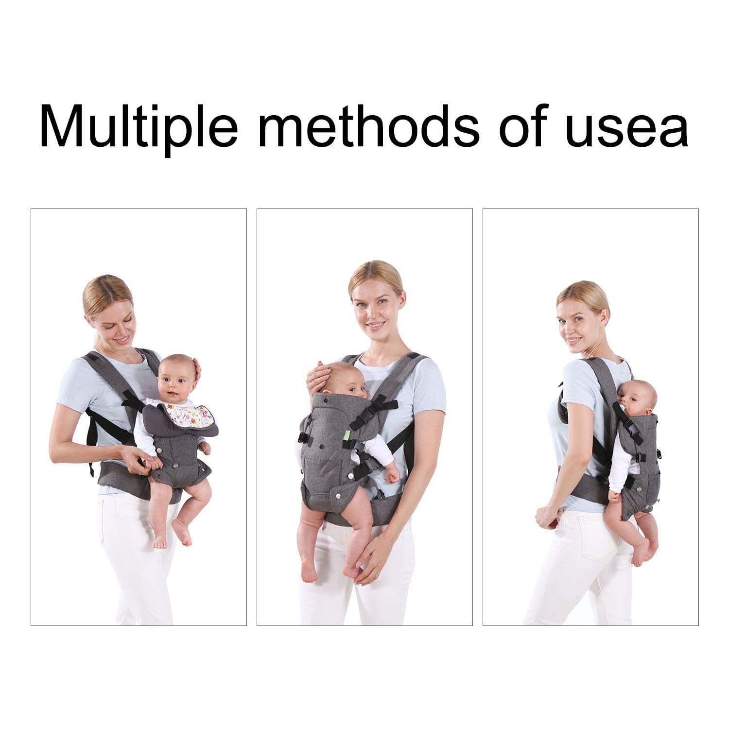 Portabebés para recién nacidos a niños pequeños, portabebés, acogedor portabebés ligero, ajustable, portabebés para bebés de 7 a 45 libras, para
