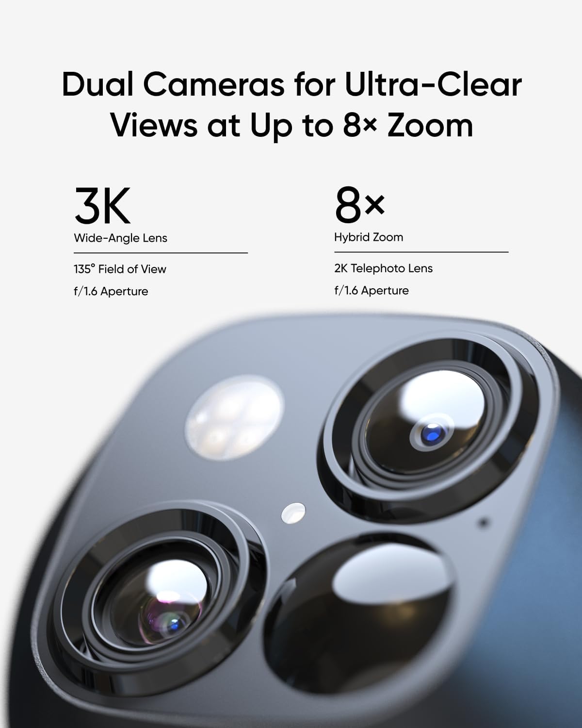 eufy Security SoloCam S340 con HomeBase 3, cámara de seguridad solar, cámara inalámbrica para exteriores, vigilancia de 360, sin puntos ciegos,