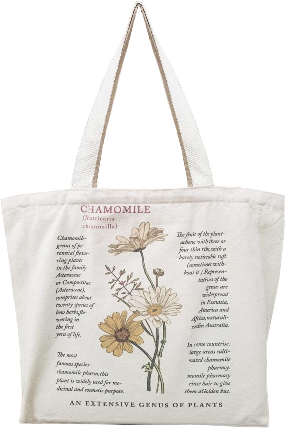 BROADREAM Bolso de lona con cremallera y bolsillo interior