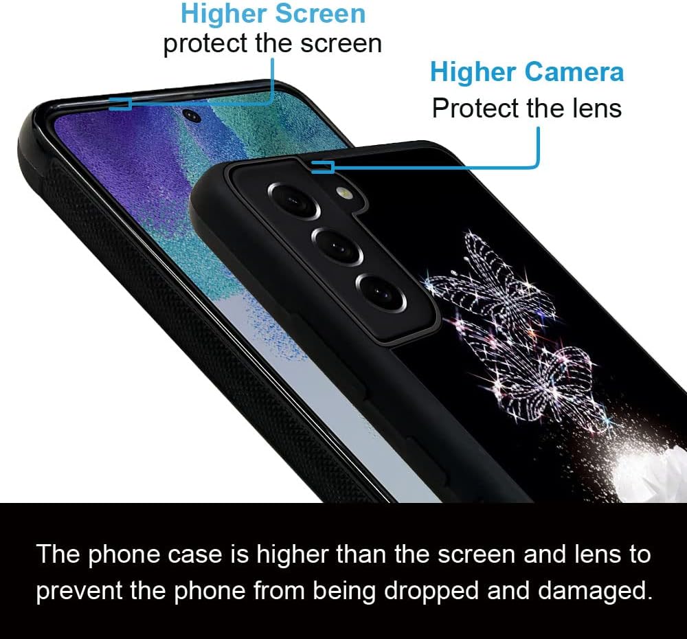 ZHEGAILIAN Funda compatible con Samsung Galaxy S22+, funda protectora antideslizante de TPU suave a prueba de golpes, compatible con Samsung Galaxy
