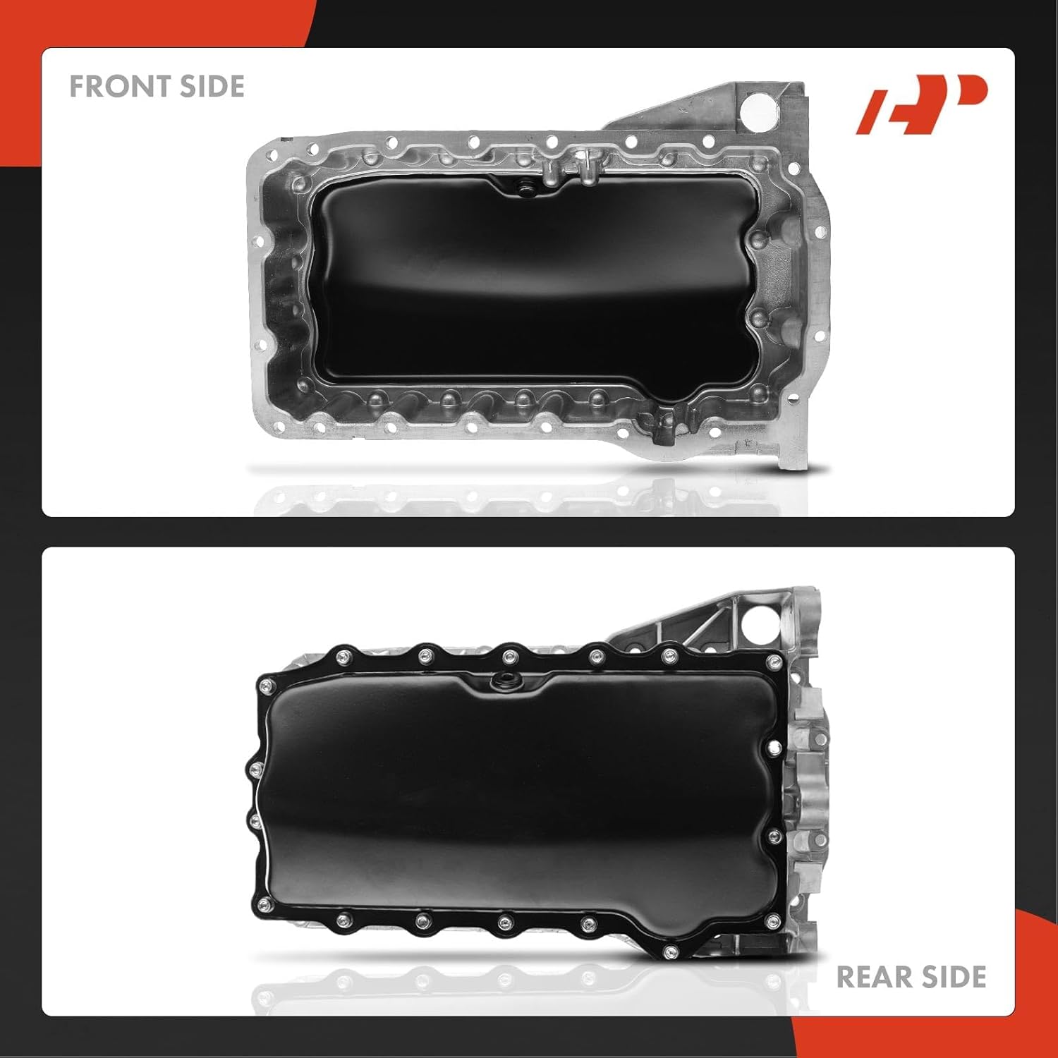 A-Premium Sump de aceite de motor con tapón de drenaje compatible con Volkswagen Jetta 2004-2011, Beetle 2004-2005, Golf 2005-2011, L4 2.0L