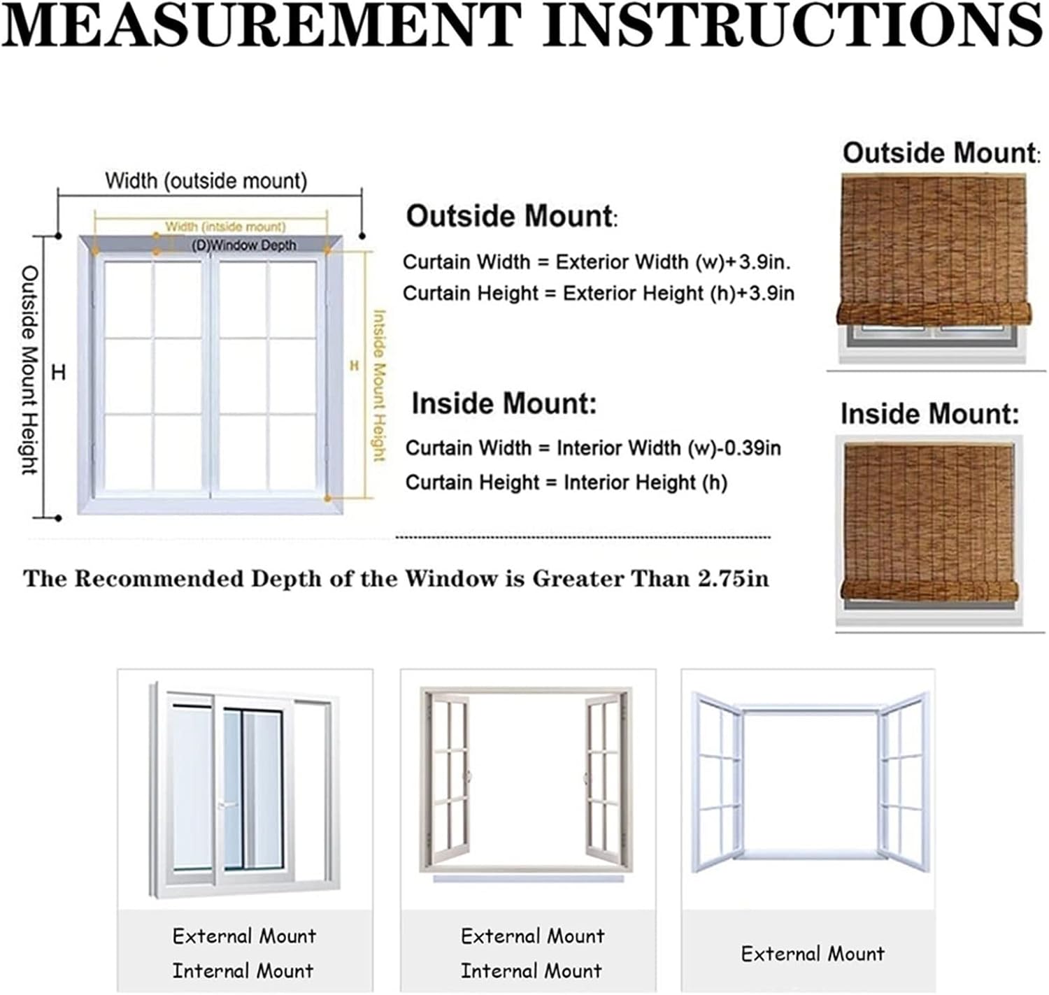 Persianas de patio enrollables para exteriores, persianas de bambú para patio al aire libre, persianas de caña de sombreado con aislamiento Thernal,