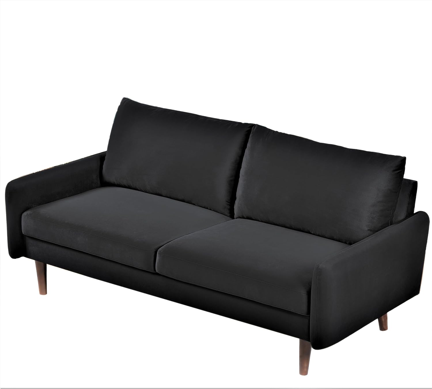 Container Furniture Direct Kent – Sofá de terciopelo para salas de estar modernas y espacios compactos, cómodo sofá de 3 plazas, muebles de estudio