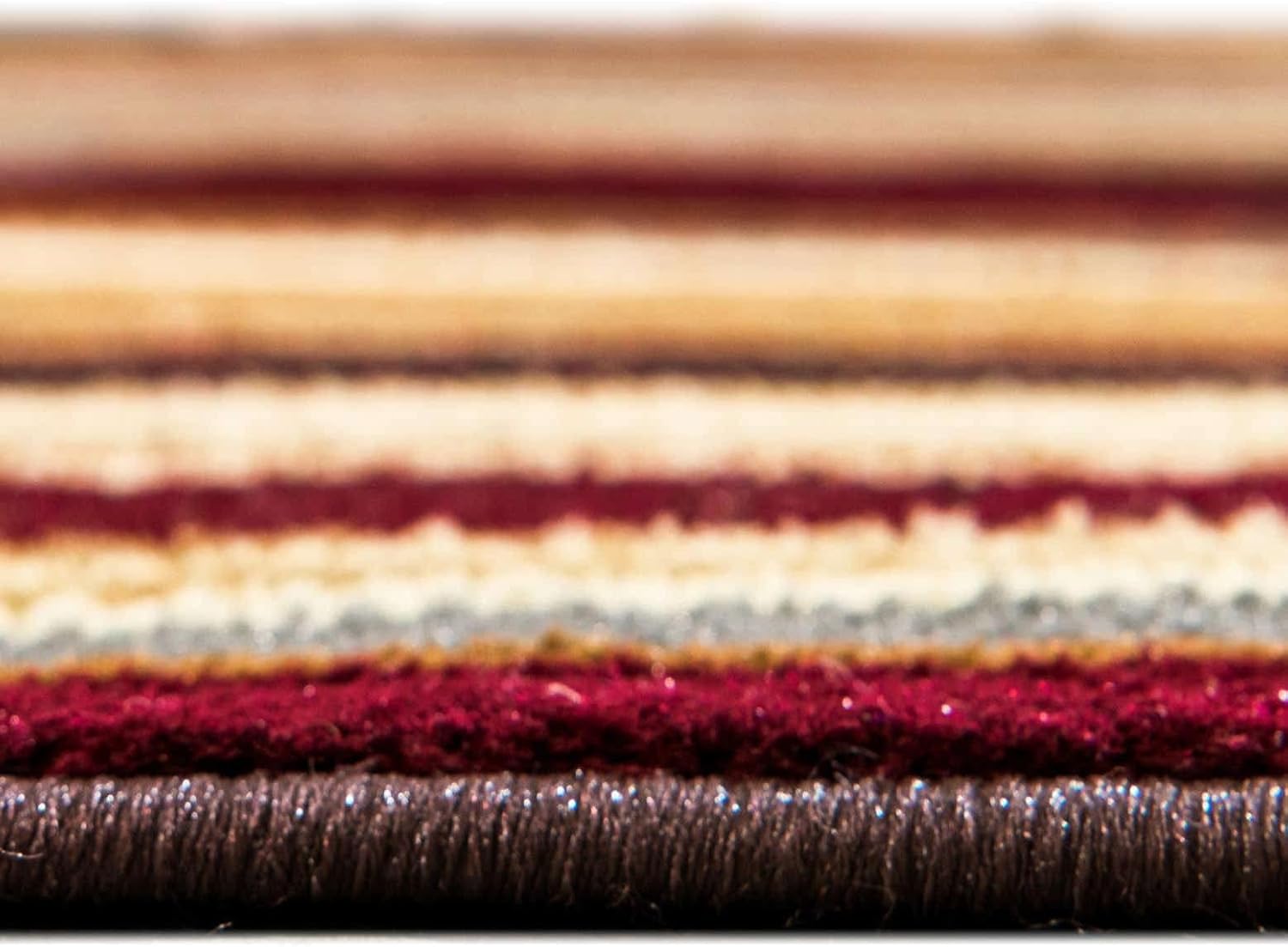 Unique Loom Barista Collection – Alfombra Icatu (2′ 7″ x 4′ 1″ Hogar, BeigeMarrón)