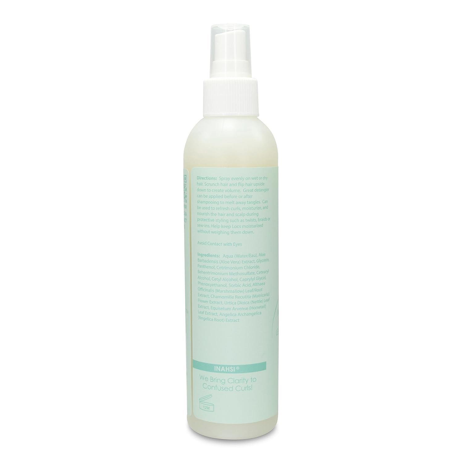 INAHSI Moisture Supreme – Niebla hidratante sin fragancia  Hidratante para el cabello para hombres, mujeres o niños con cabello rizado, productos