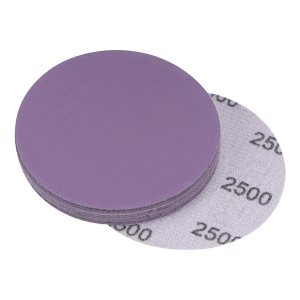 uxcell 10 discos de lijado morados de 3 pulgadas, 2500 granos, gancho y bucle, papel de arena profesional de óxido de aluminio, pulido en seco y uxcell 10 discos de lijado morados de 3 pulgadas, 2500 granos, gancho y bucle, papel de arena profesional de óxido de aluminio, pulido en seco y