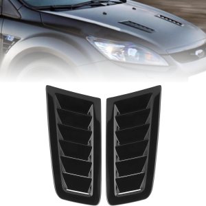 Ventilación de capó, 2 rejillas de ventilación de capó para automóviles, kit universal de ventilación de campana de automóvil, rejillas de Ventilación de capó, 2 rejillas de ventilación de capó para automóviles, kit universal de ventilación de campana de automóvil, rejillas de