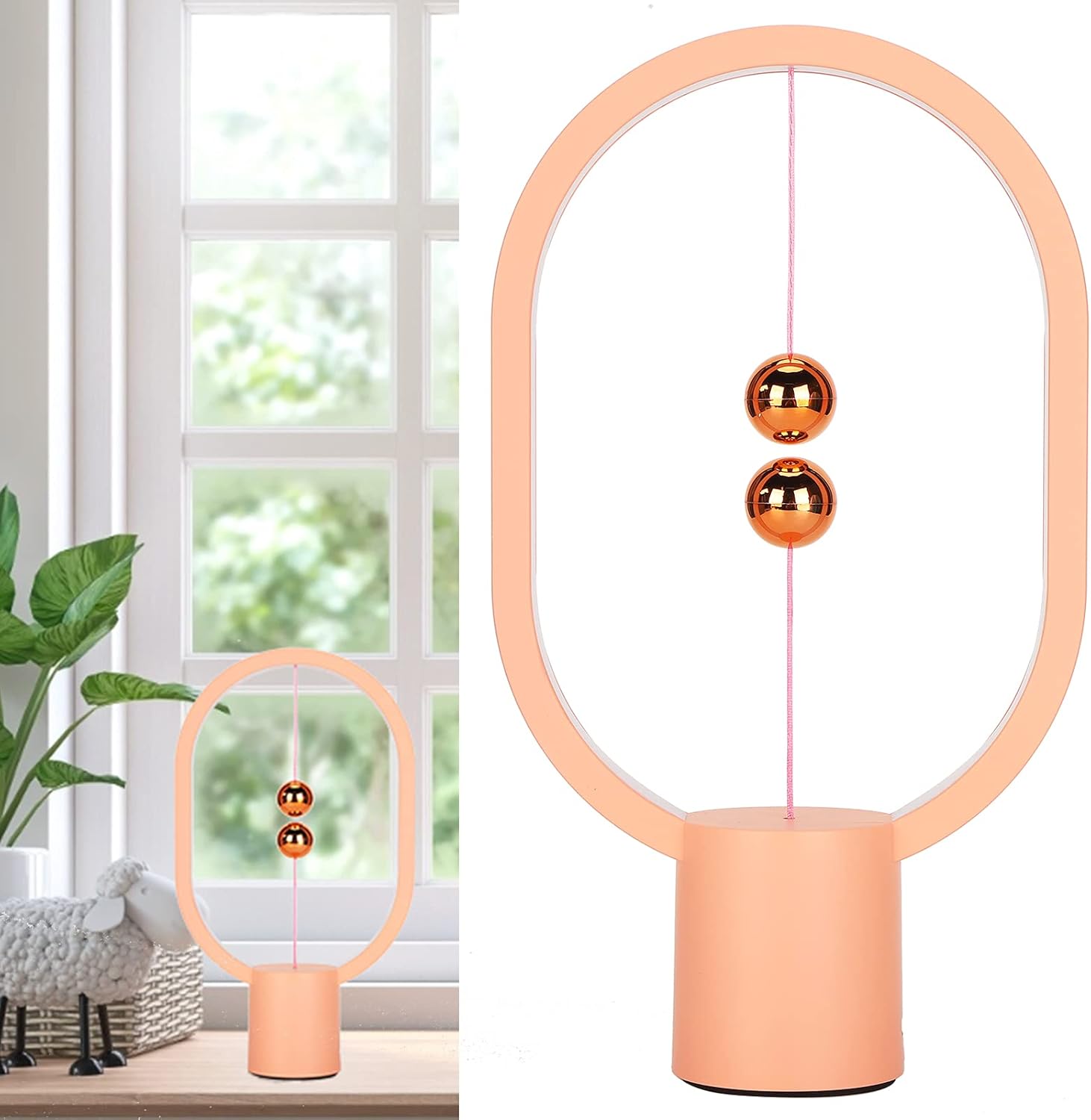 Lámpara de equilibrio LED con interruptor magnético creativo de aire para dormitorio y oficina, perfecta para uso a largo plazo, ya sea que la uses