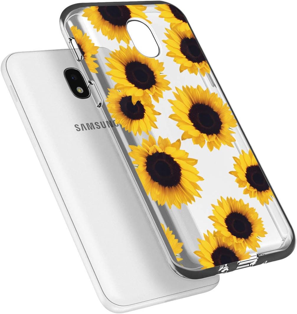 Sidande – Funda para Galaxy J3, Galaxy J3 Star, Galaxy J3 Orbit, Galaxy J3 Achieve, funda Sidande a prueba de golpes, transparente, suave, flexible,