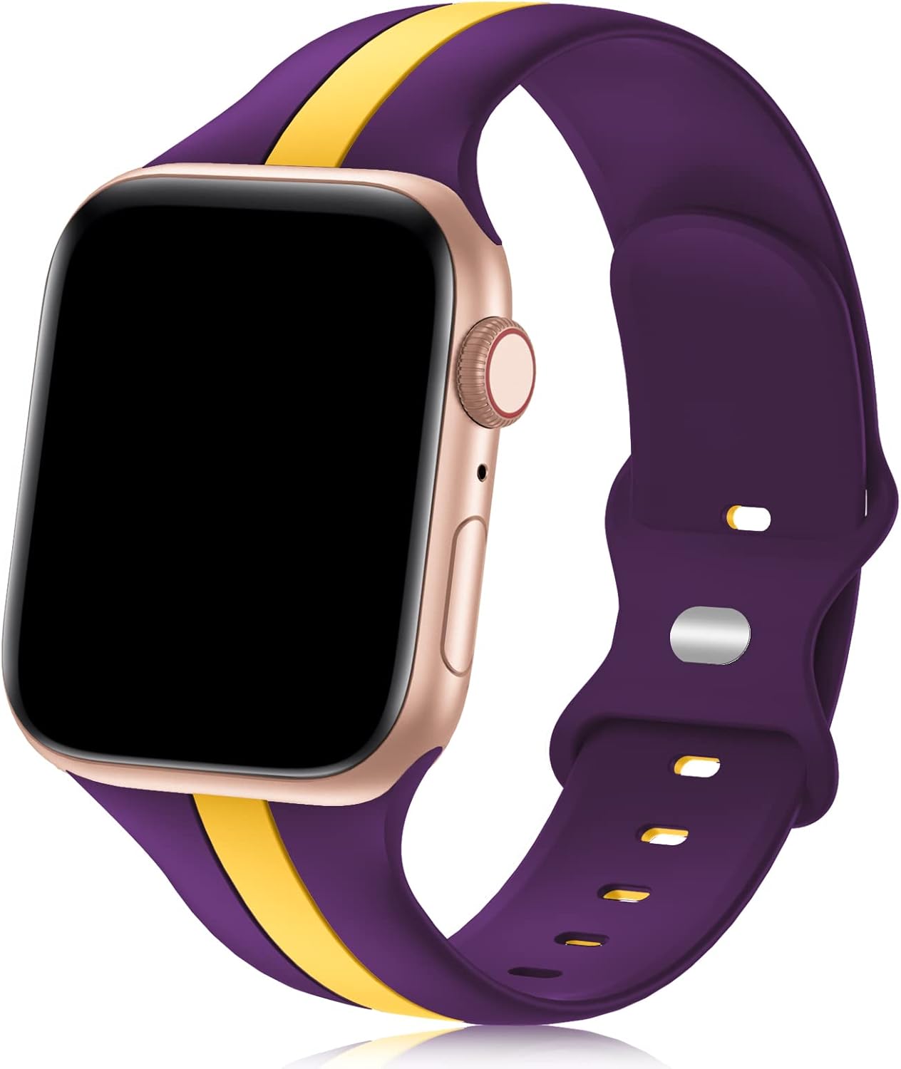 Correa deportiva de diseñador compatible con Apple Watch y iWatch de 1.496 in, 1.575 in, 1.614 in, 1.654 in, 1.732 in, 1.772 in y 1.929 in, correa