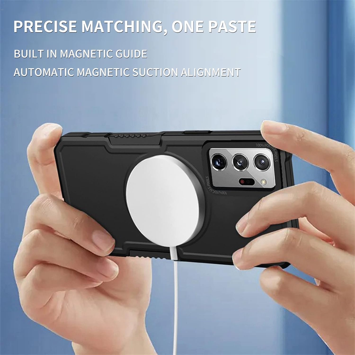 Funda magnética para Galaxy Note 20 Ultra compatible con Magsafe Funda híbrida resistente resistente de alto impacto a prueba de golpes, funda