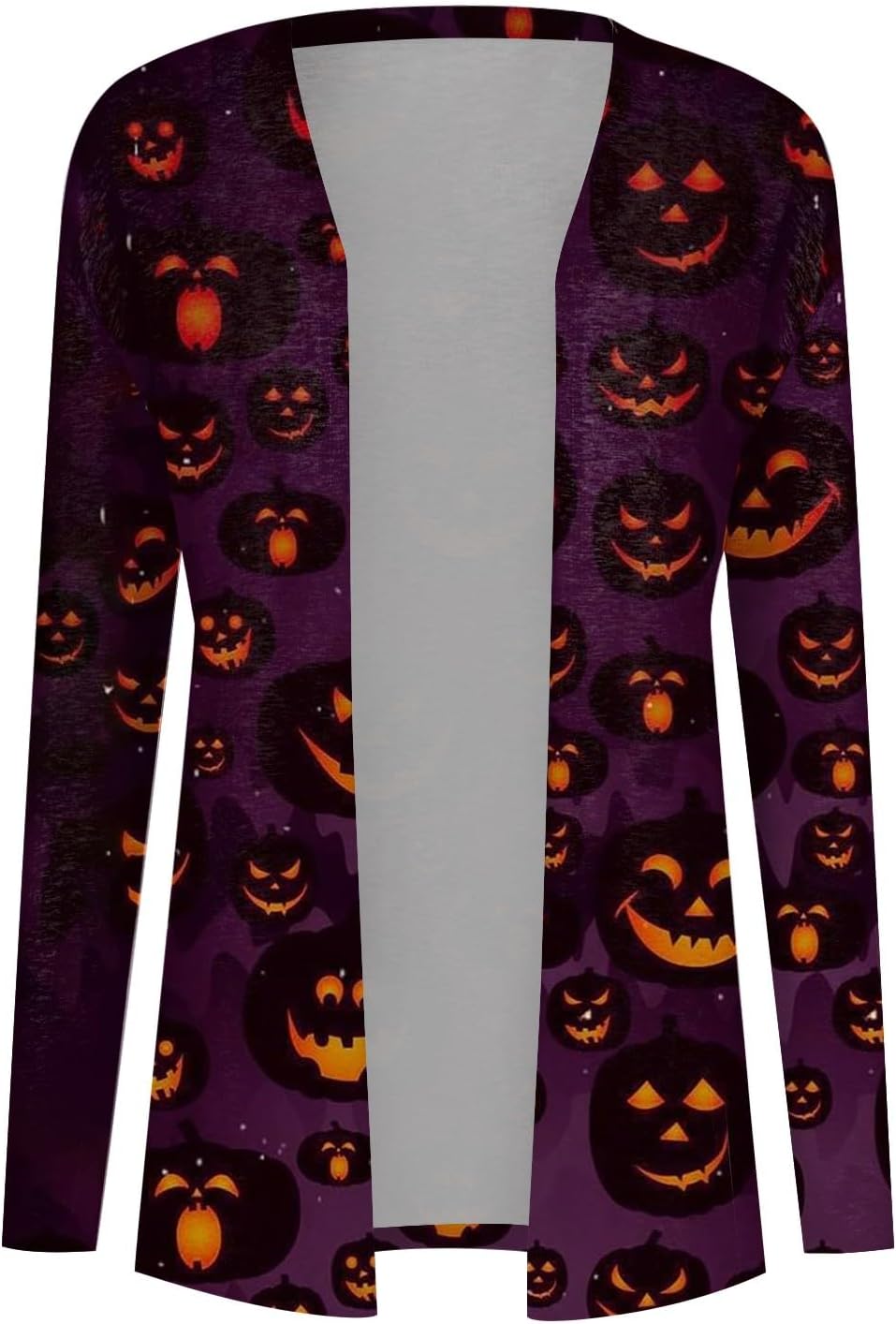 COTECRAM Disfraces de Halloween para mujer 2023, otoño, talla grande, parte delantera abierta, cárdigan largo, suéter ligero para exteriores