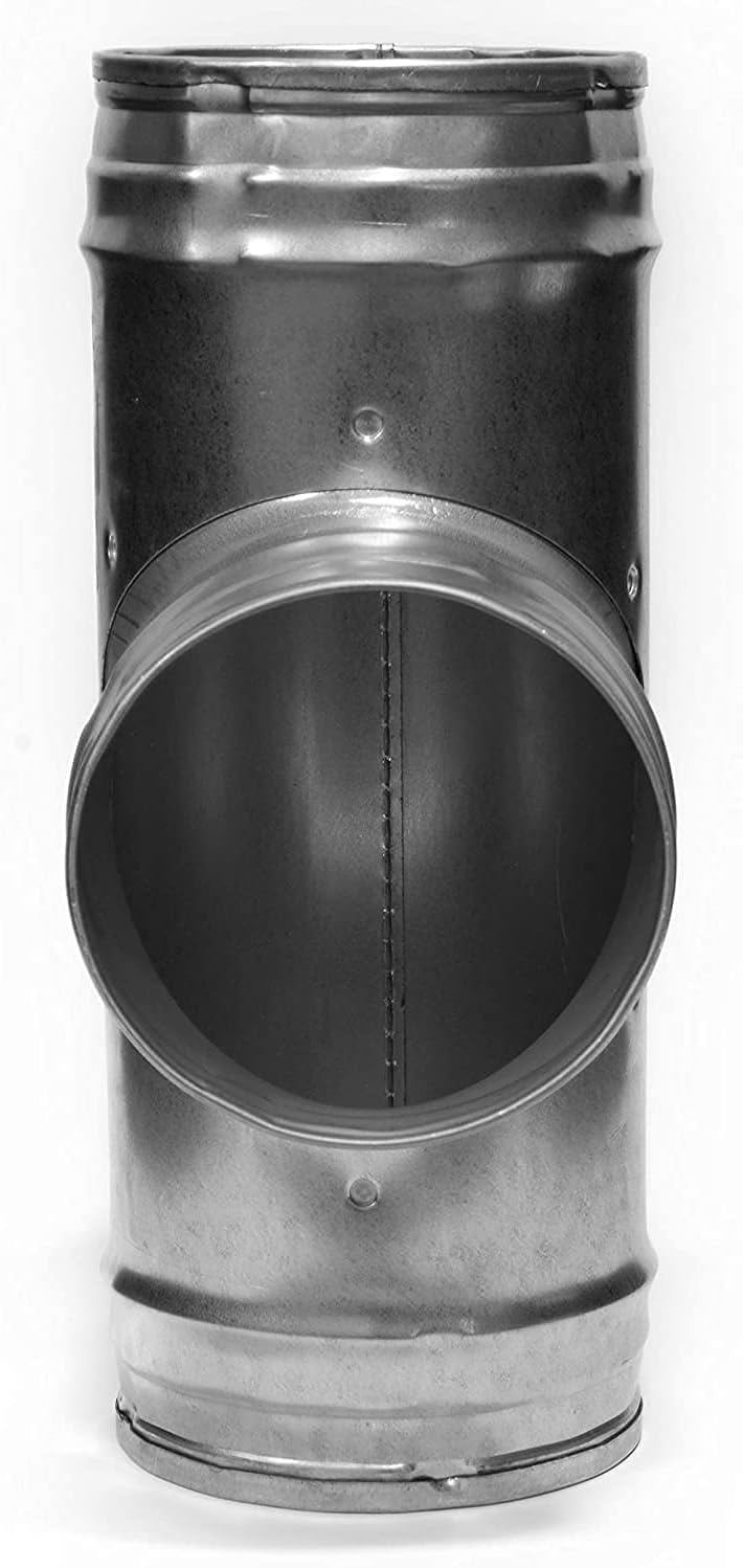 Vent Systems Conector de conducto de 6 pulgadas, adaptador de manguera de 3 vías para manguera, conector de tubo redondo en forma de T, ventilador