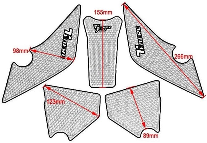 Fuel Tank Sticker Decal Non-Slip Side Fuel Tank Stickers Pad Stickers for Y&AMAHA Tenere 700 Rally T700 XTZ 690 T 700 2019 2020 2021 2022