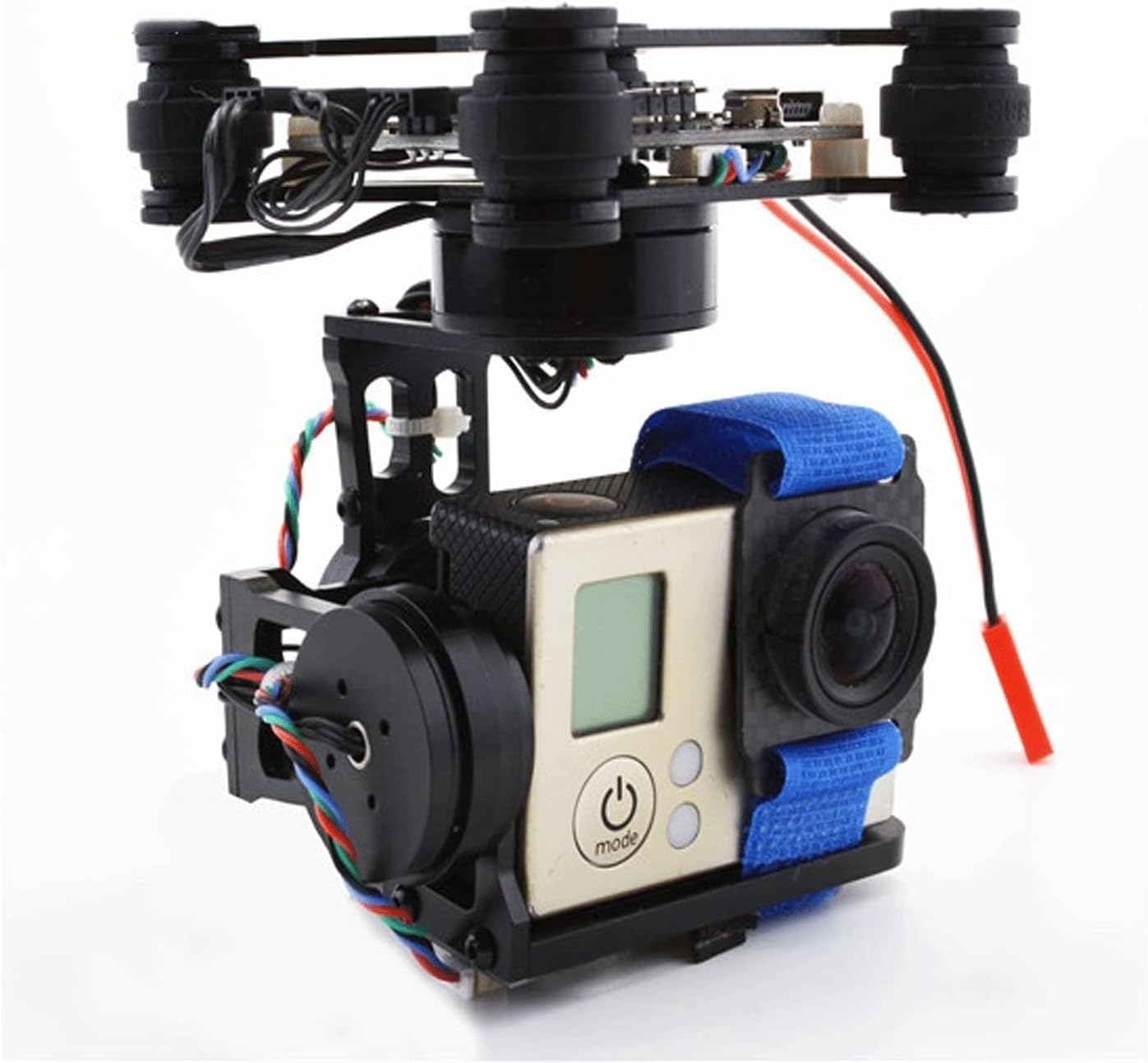 Cardán sin escobillas de 3 ejes para cámara FPV Drones de aluminio ligero CNC