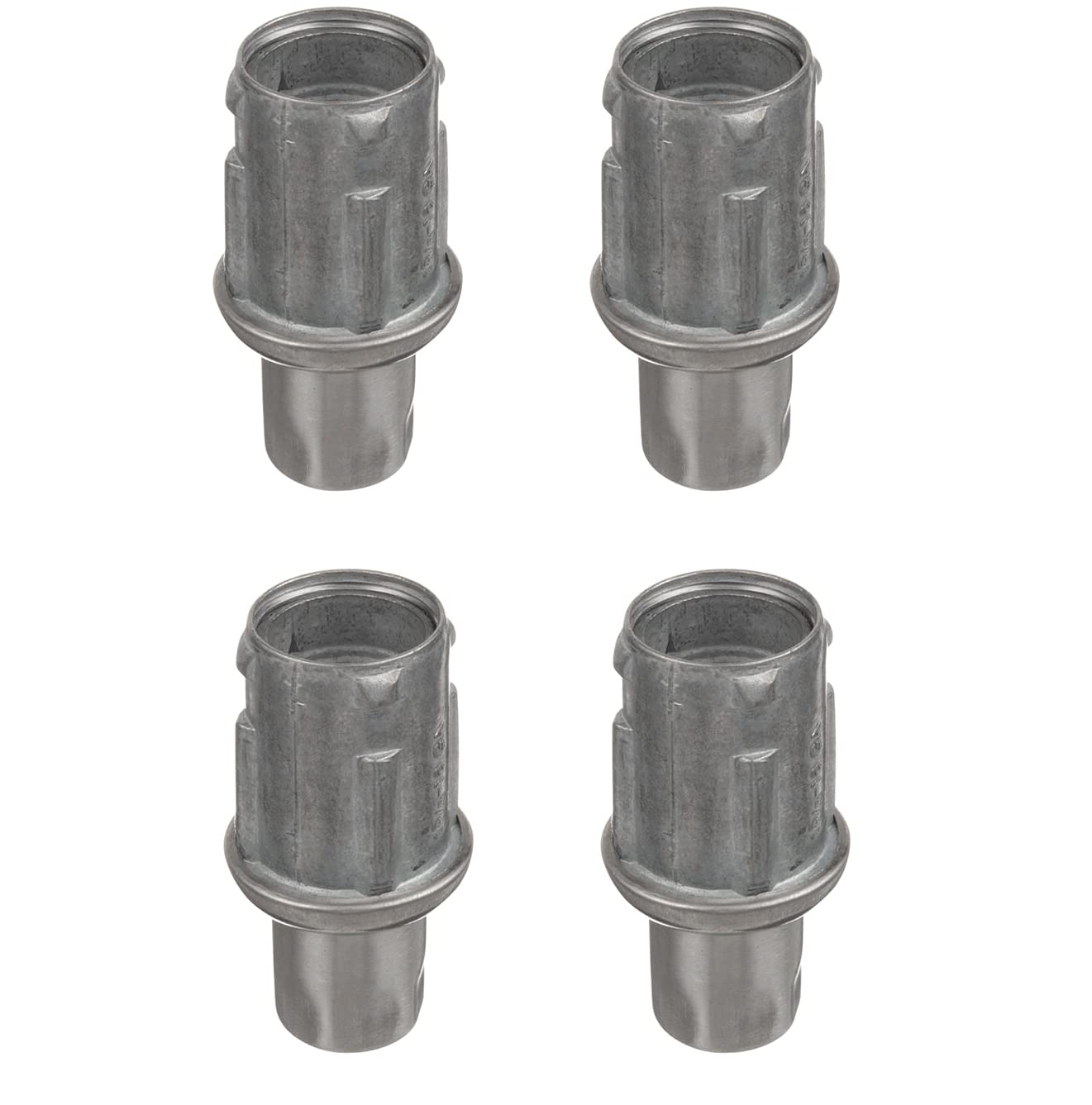 Pies de bala ajustables de acero inoxidable para tubos de diámetro exterior de 1-58 pulgadas  Juego de 4