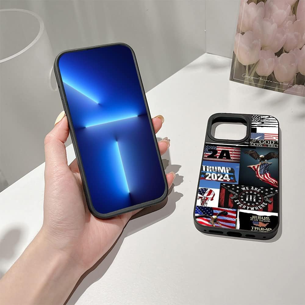 Trump 2024 – Funda de teléfono para iPhone 14, 13, 12, 11 Plus Pro Max Mini XR X XS Max 7 8 Plus, funda protectora estética de Trump para mujeres,