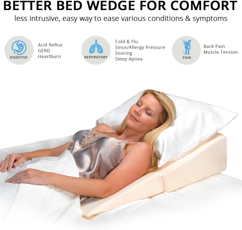 Contour Products Cuña de cama plegable, 30-92410R, Contemporáneo, Ecru, 1, 1