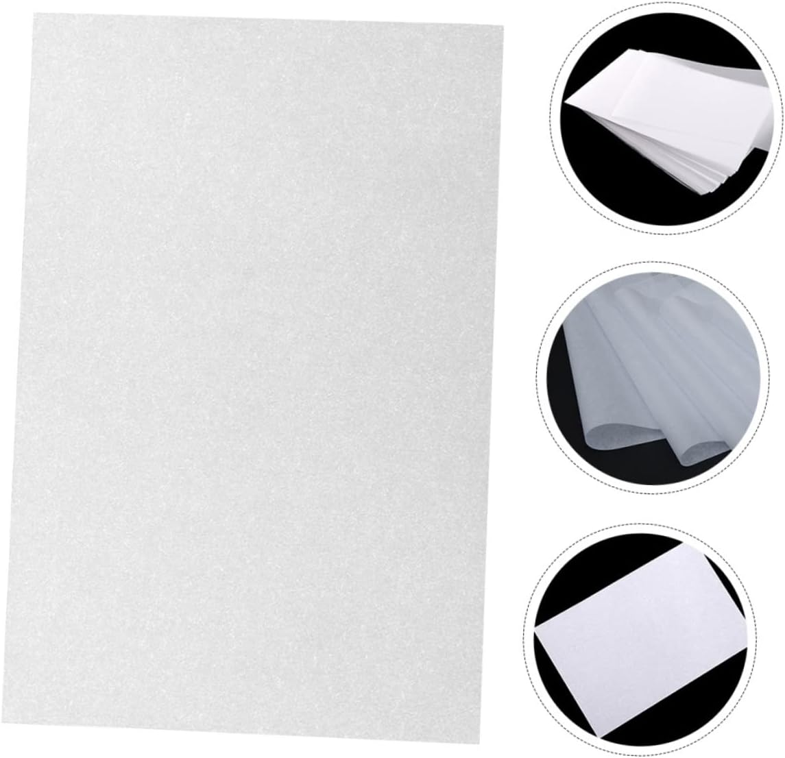 EXCEART Papel de caligrafía china para caligrafía china, papel de caligrafía china, papel de cera, bolsas de papel de grafito, blanco, translúcido,