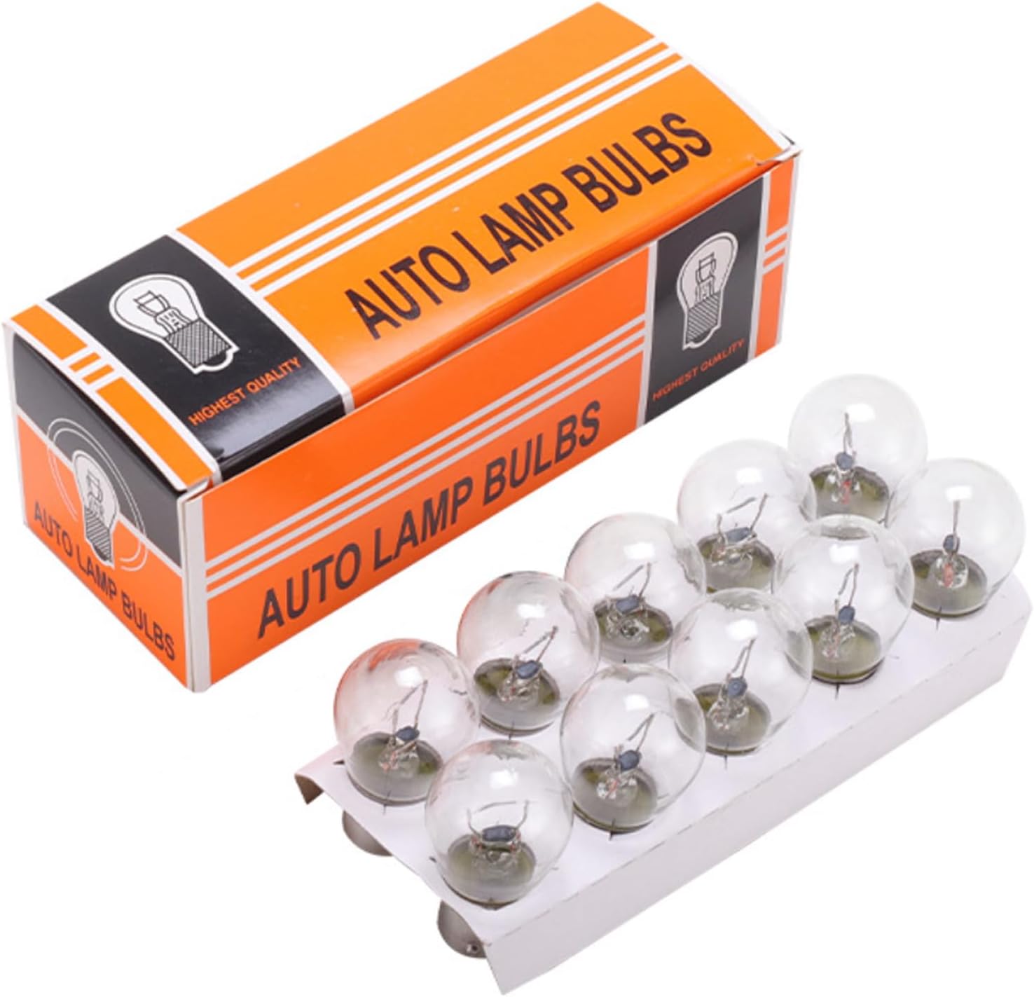 10 bombillas de freno de automóvil, 1141 12 V de repuesto de luz trasera superbrillante, luz trasera de 21 W, ángulo plano BA15S, luz de señal de