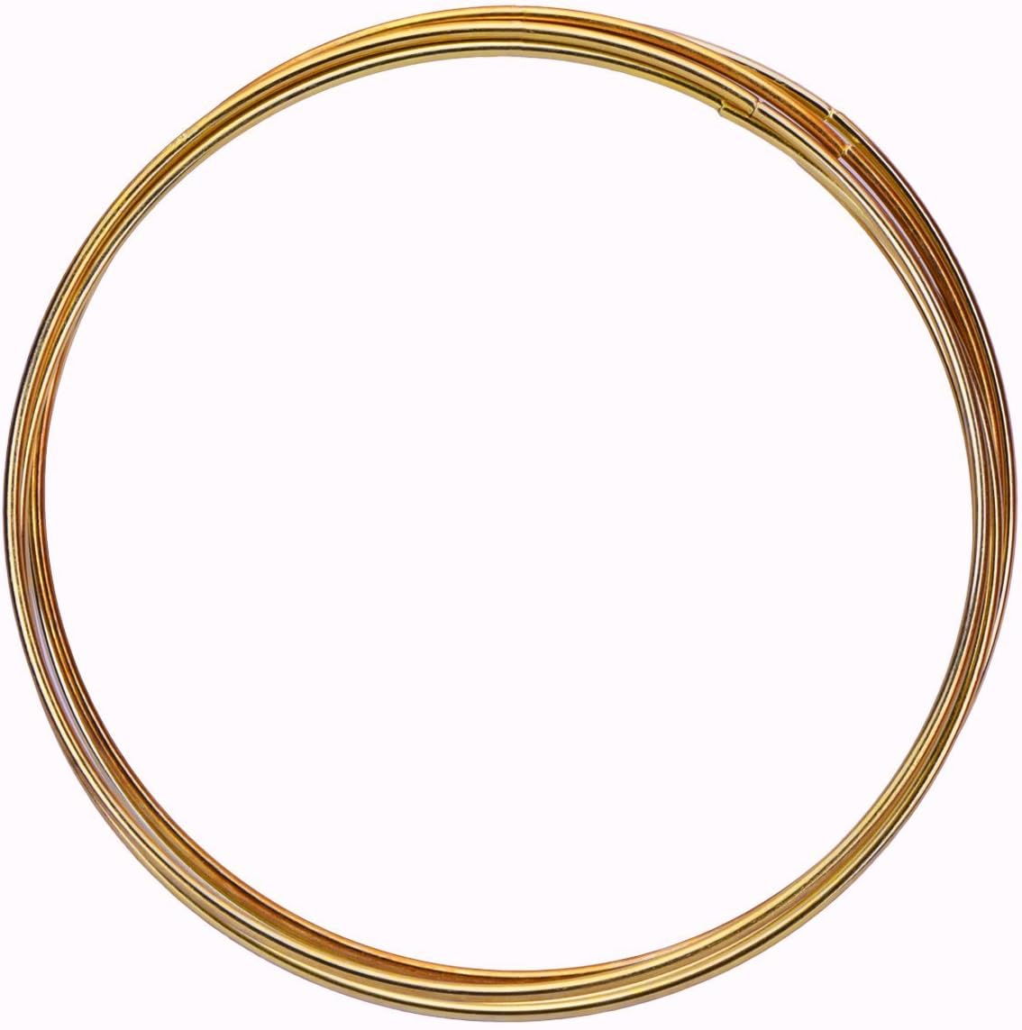 Anillos de metal para atrapasueños y manualidades., Dorado, 6 pulgadas