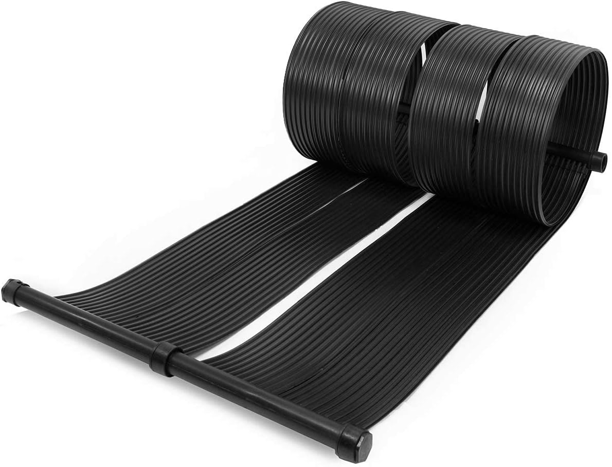 XtremepowerUS 90105 – Calentador de spa de 4 pulgadas x 10 pies con sistema de calefacción de panel solar para piscina, negro