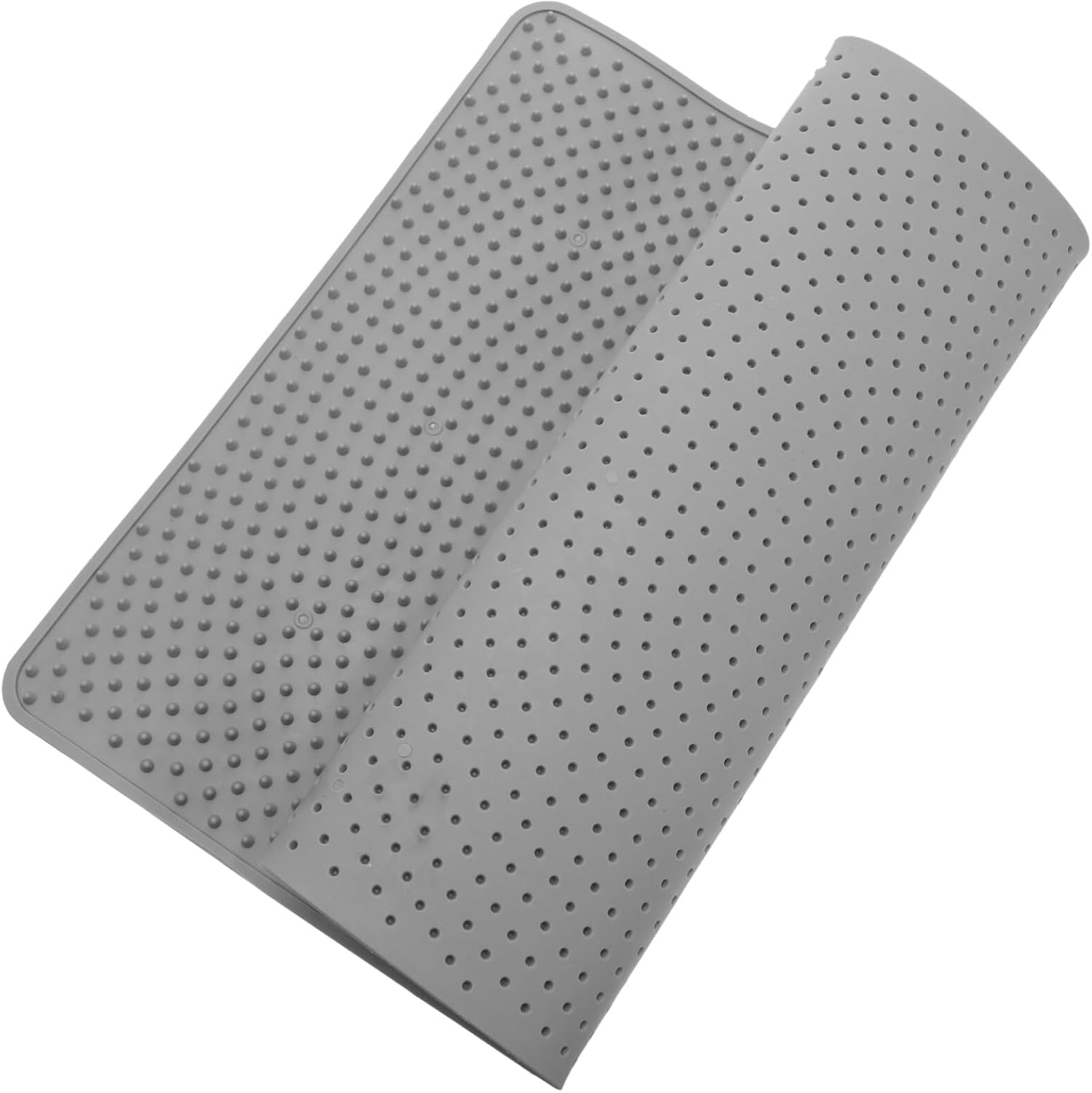 POPETPOP Alfombrilla plegable para arena para gatos, bandeja de 2 niveles, tapete de alimentación para gatos, tapete de arena pequeña, tapete de