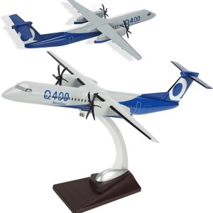 Bombardier Dash 8-Q400 Escala 1100 Modelo de turbohélice gemelo modelo de avión de aleación de resina fundido a presión con soporte y caja de regalo Bombardier Dash 8-Q400 Escala 1100 Modelo de turbohélice gemelo modelo de avión de aleación de resina fundido a presión con soporte y caja de regalo