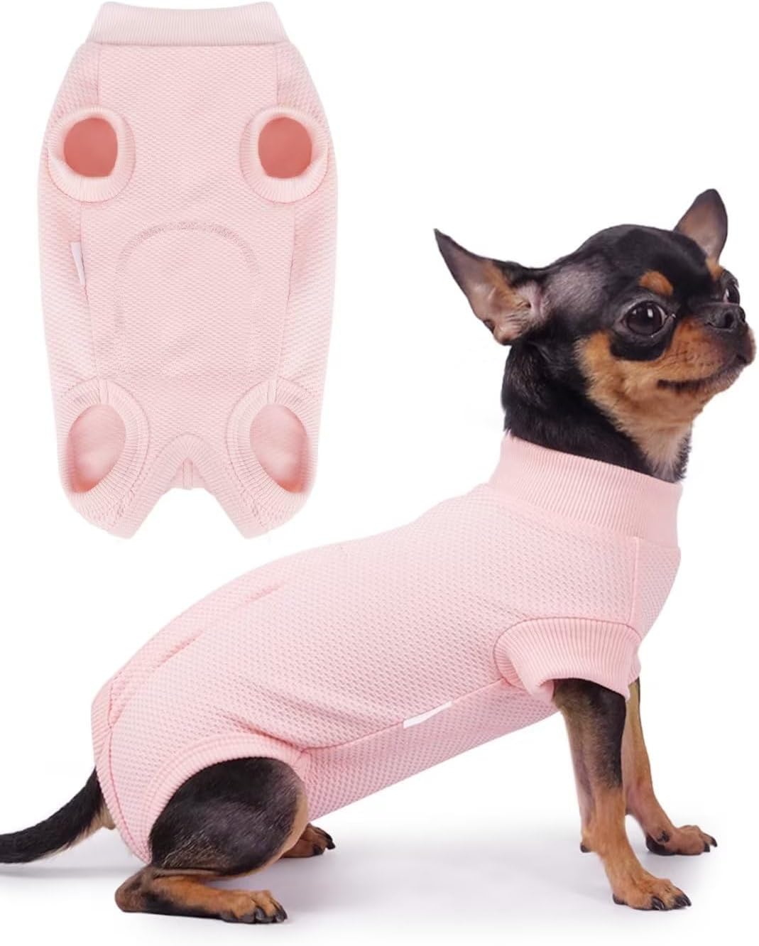Frienperro Traje de recuperación para perros, camisa de cirugía de esterilización para perras, mameluco, pijama para mascotas, alternativa al cuello