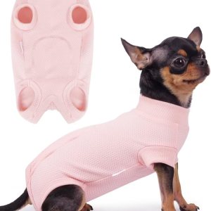Frienperro Traje de recuperación para perros, camisa de cirugía de esterilización para perras, mameluco, pijama para mascotas, alternativa al cuello Frienperro Traje de recuperación para perros, camisa de cirugía de esterilización para perras, mameluco, pijama para mascotas, alternativa al cuello