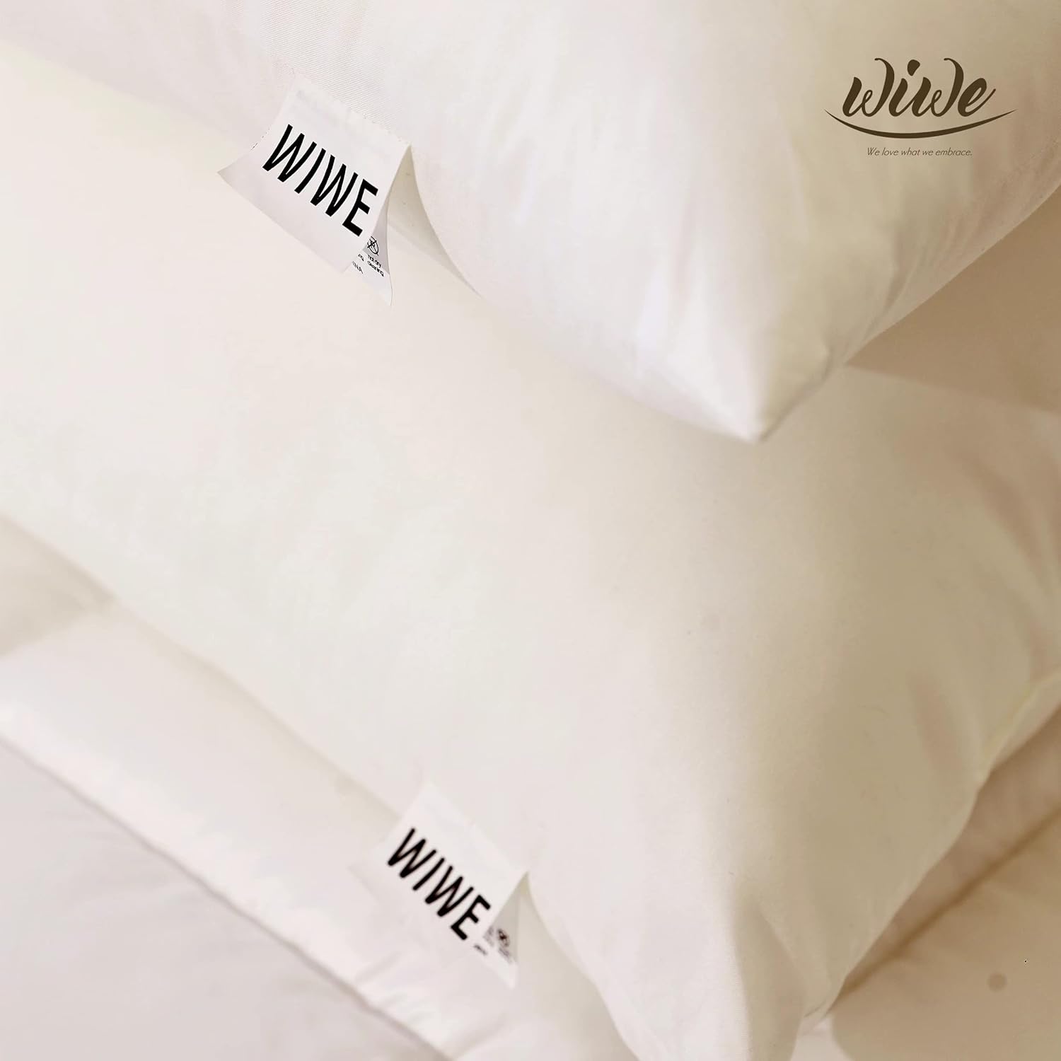 Almohadas de cama de lujo de tamaño estándar paquete de 2 almohadas alternativas de plumón súper suaves para dormir de espalda, de lado y boca abajo