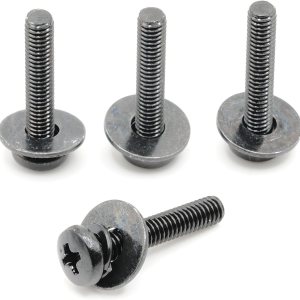 Tornillos de montaje en pared M4 compatibles con instalaciones Samsung de 0.748-0.866 in (paso de 0.049 in) Tornillos de montaje en pared M4 compatibles con instalaciones Samsung de 0.748-0.866 in (paso de 0.049 in)