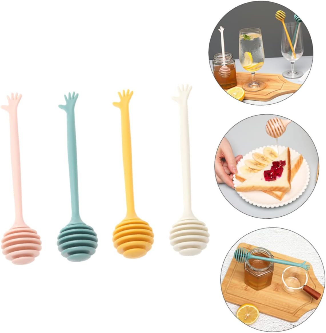 Agitador de miel, dispensador de miel, agitador de espresso, palitos de panal de abeja, tarro de miel, agitador de panal de abeja, cucharas de