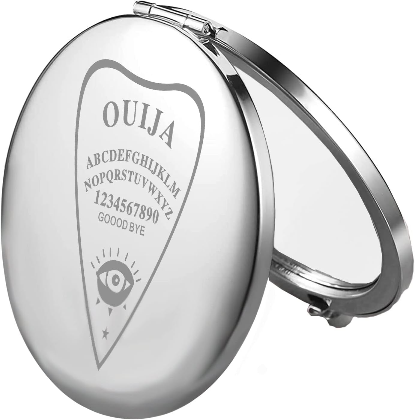 FEELMEM Ouija Espejo de maquillaje compacto regalo Oujia Board Gift Wiccan Jewelry Game Lover Gift Ouija Gamer Jewelry
