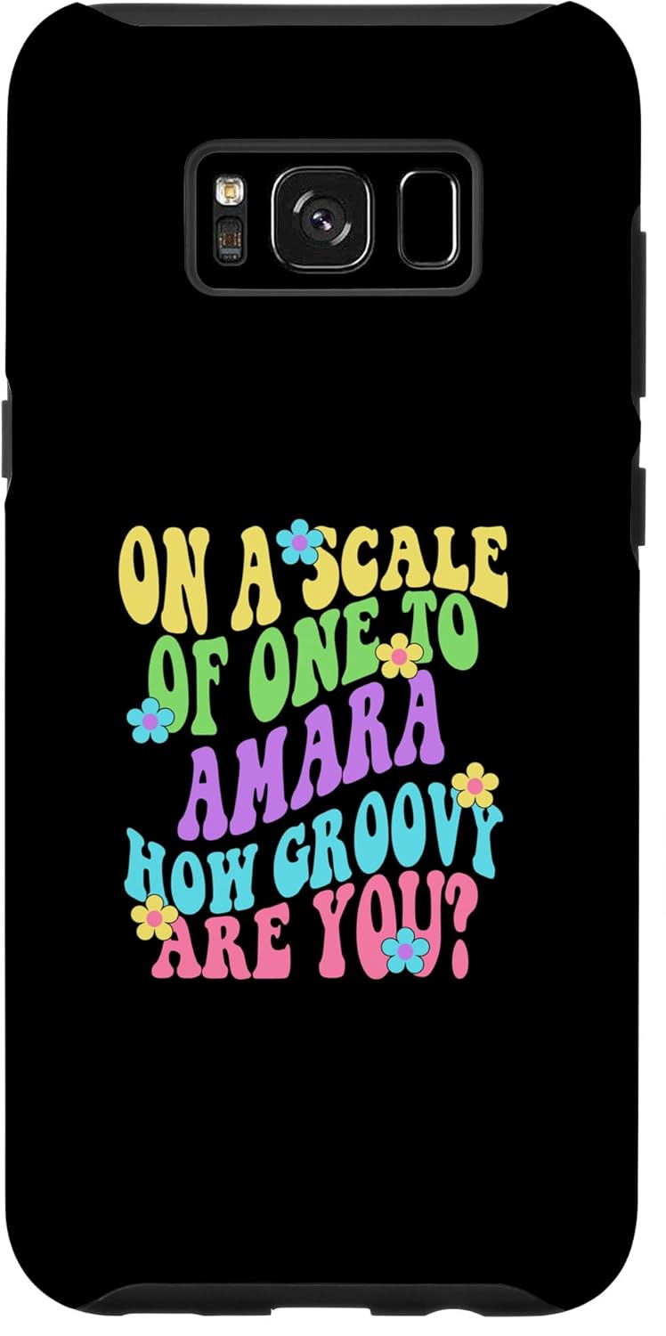 Galaxy S8+ AMARA Cute Retro Girls Groovy AMARA Personalized Name Case