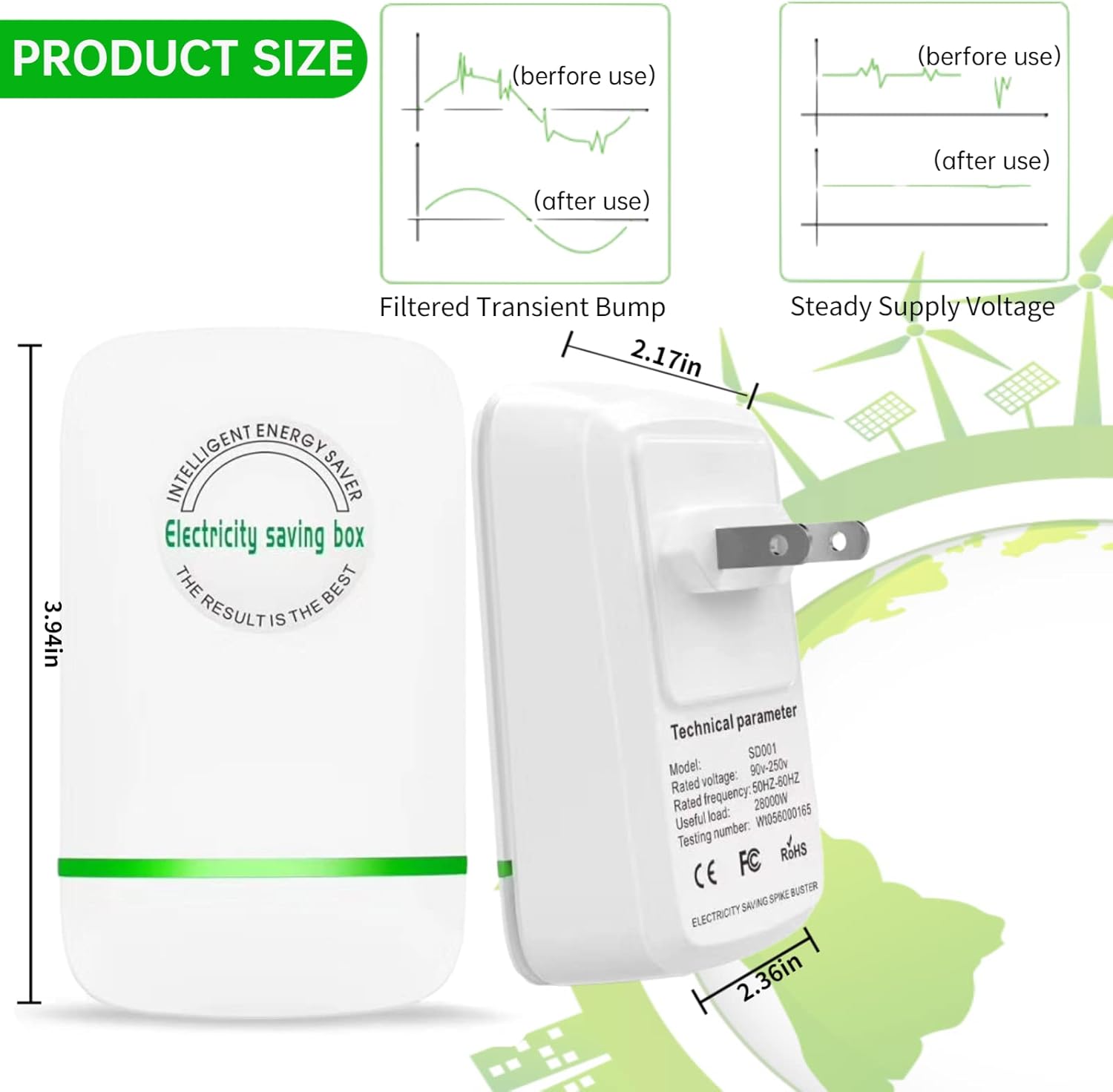 Esaver Watt, Pro Power Saver – Caja de ahorro de electricidad de 30 KW, dispositivo de ahorro de electricidad, dispositivo de mercado de oficina