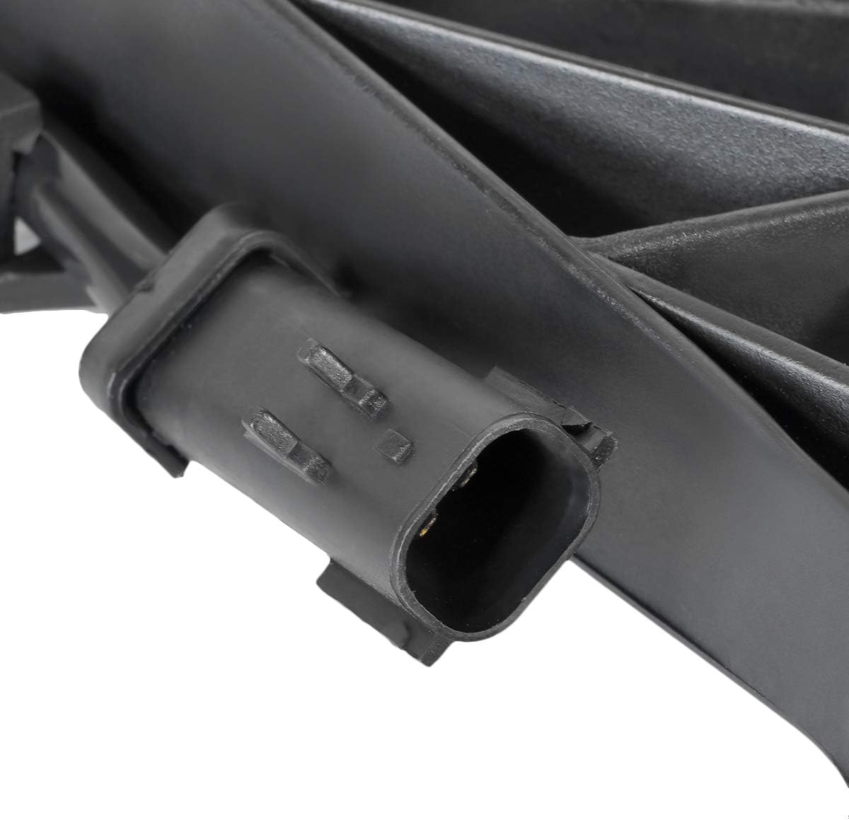 DNA Motoring OEM-RF-0078 CH3115119 Reemplazo del conjunto del ventilador de refrigeración del radiador estilo fábrica, negro