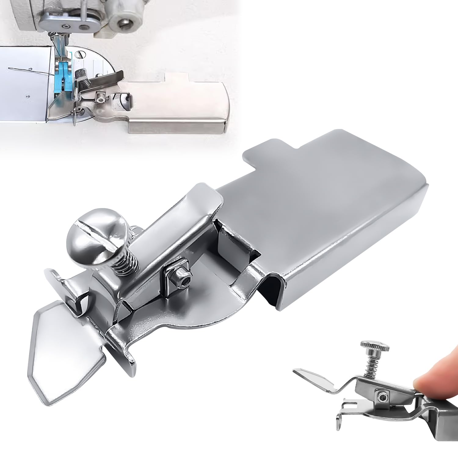 Guía de costura magnética para máquina de coser, accesorio universal para máquina de coser, medidor de costura de dobladillo inferior lineal