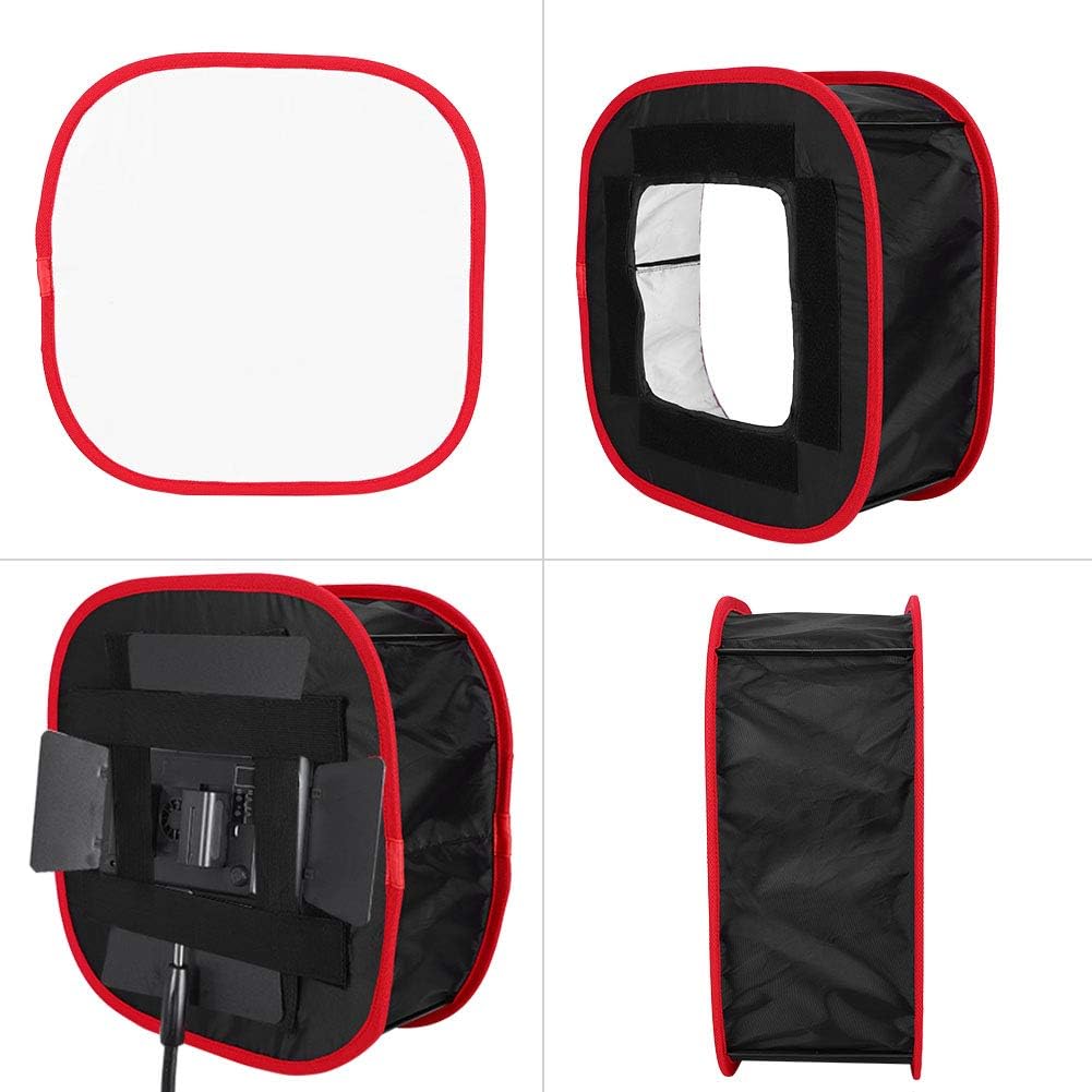 Kit de caja de luz cuadrada para fotografía, panel de luz LED plegable, difusor plegable mini softbox para estudio Softbox, 16.3 x 16.3 x 6.3