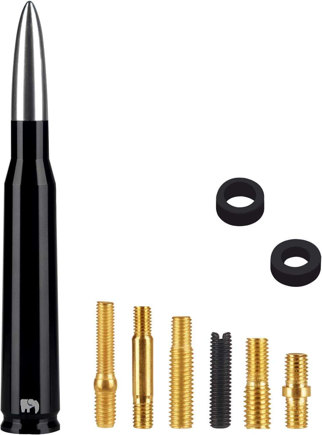 Antena estilo bala, compatible con Dodge RAM (RAM 1500, RAM 2500 o RAM 3500 1994-2024) y Ford Serie F (F-150 F-250 F-350 Super Duty Ford Raptor