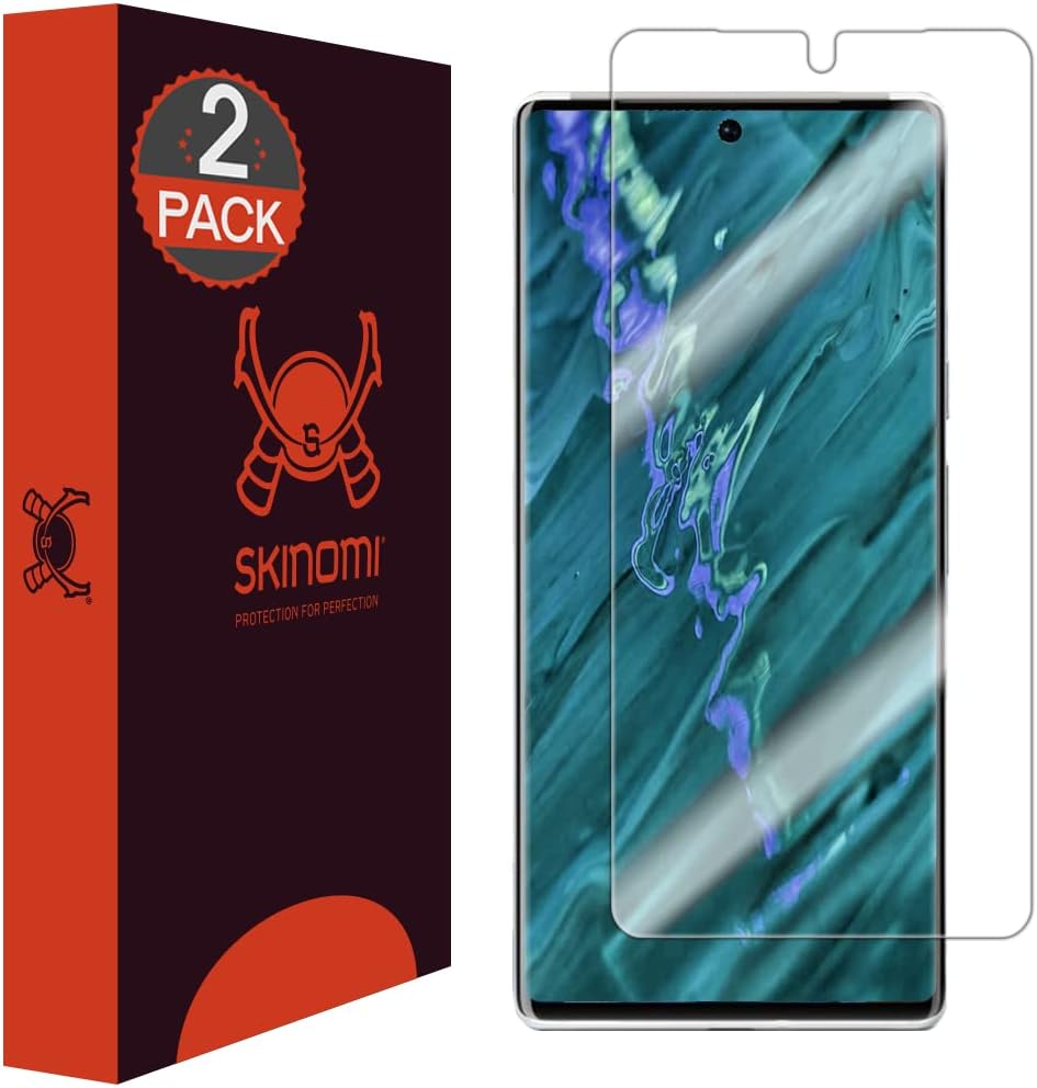 Skinomi Protector de pantalla compatible con Google Pixel 7 Pro (paquete de 2) Clear TechSkin TPU Anti-Bubble HD Film