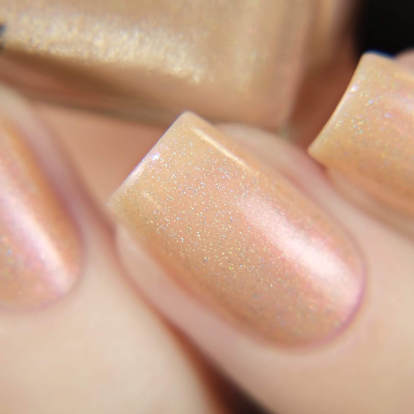 ILNP Secret Society – Esmalte de uñas holográfico beige brillante