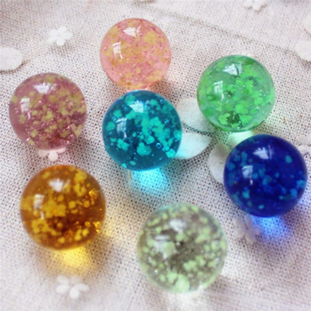Canicas de vidrio que brillan en la oscuridad, mármoles luminosos multicolor para niños juegos de mármol y decoración del hogar de bricolaje (rojo)