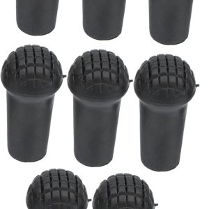 Didiseaon Juego de 8 puntas de bastón de trekking, accesorios de viaje, pelotas de tenis de caña de senderismo para caminantes, bastón de senderismo Didiseaon Juego de 8 puntas de bastón de trekking, accesorios de viaje, pelotas de tenis de caña de senderismo para caminantes, bastón de senderismo