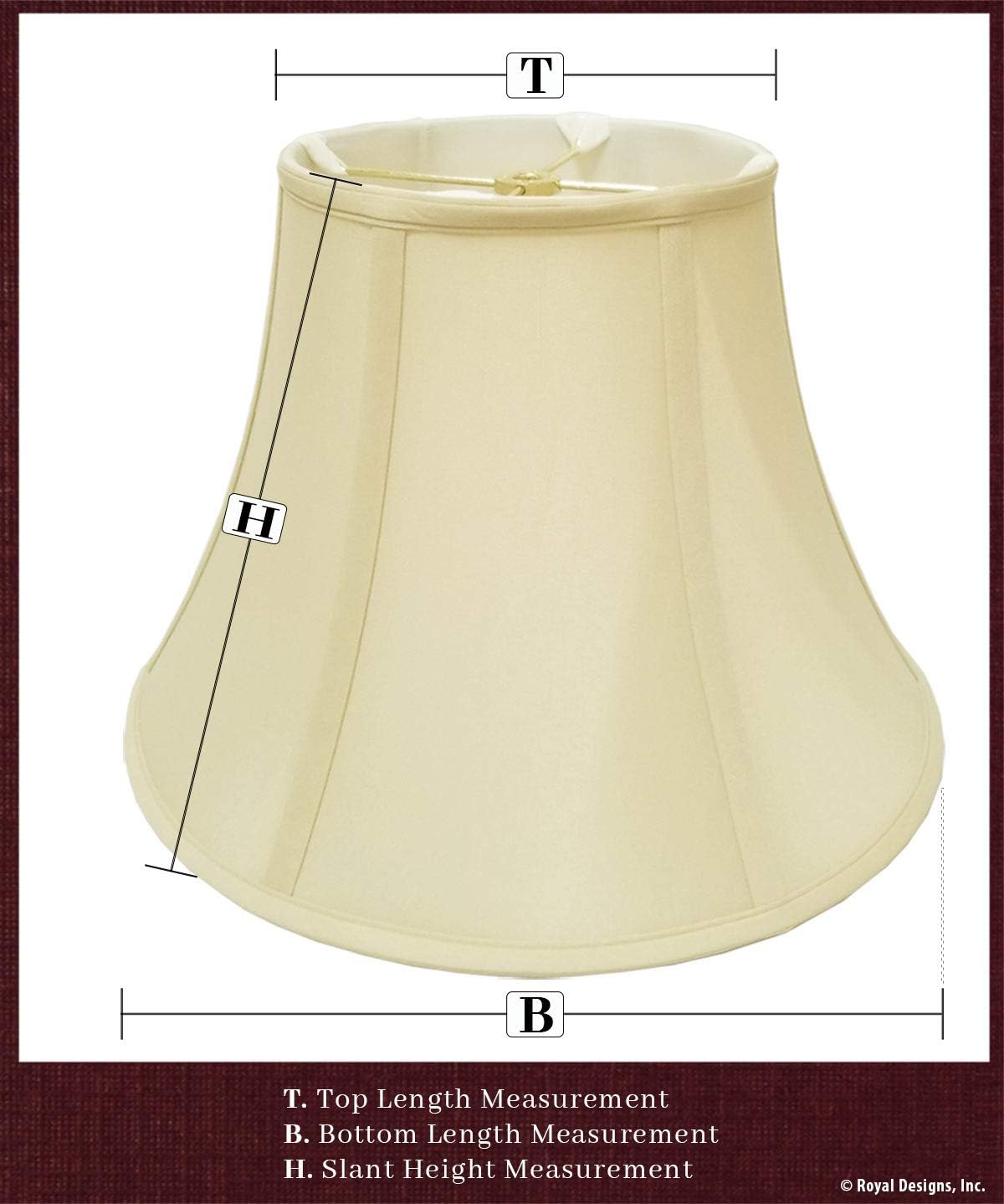 Royal Designs True Bell – Pantalla de lámpara