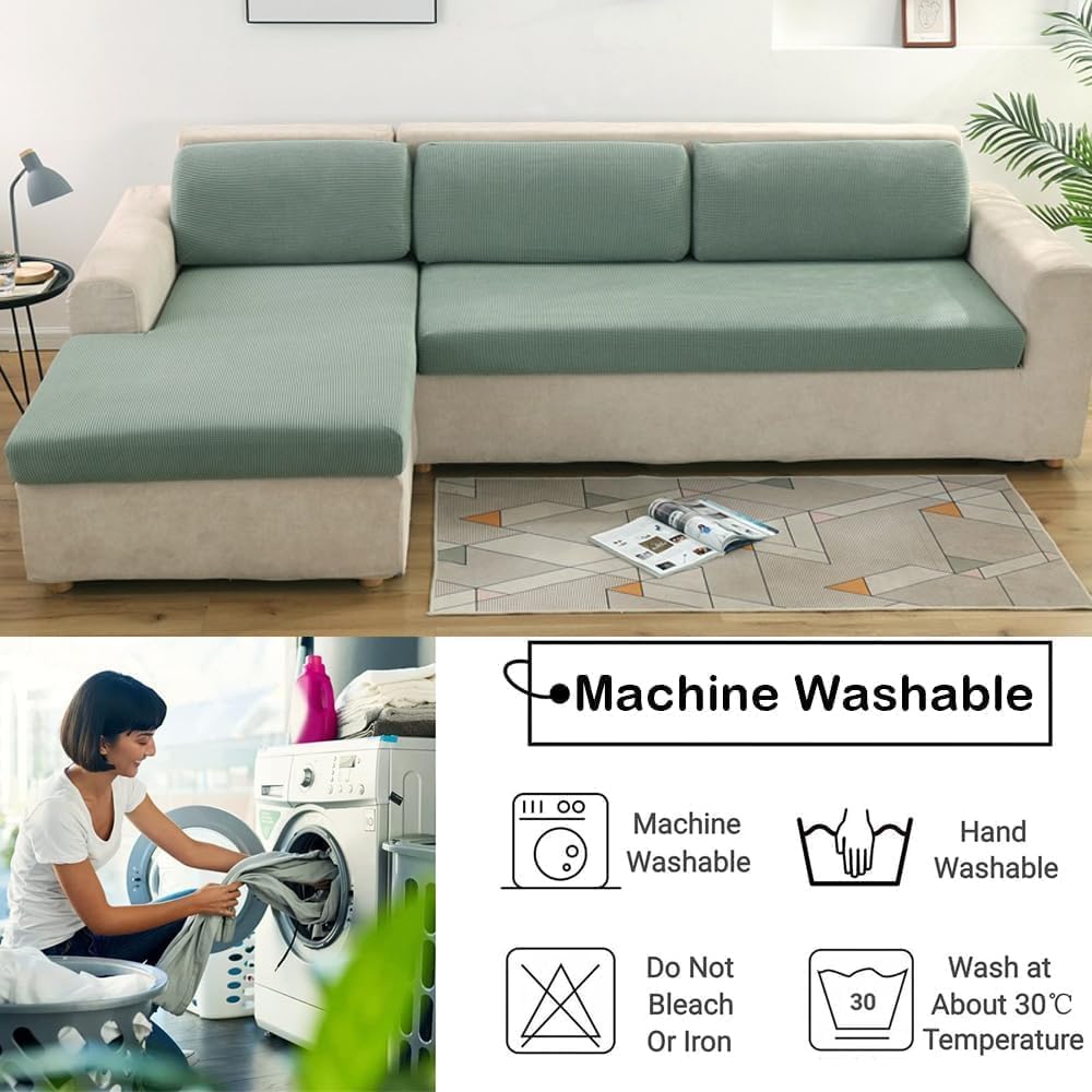 Fundas para sofá modular, fundas de sofá mágicas, funda resistente universal, fundas para sofá seccional en forma de L, fundas de cojín para